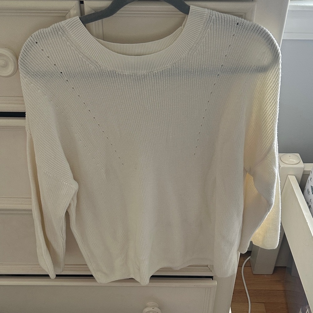 Banana Republic Cream Crew Neck Sweater